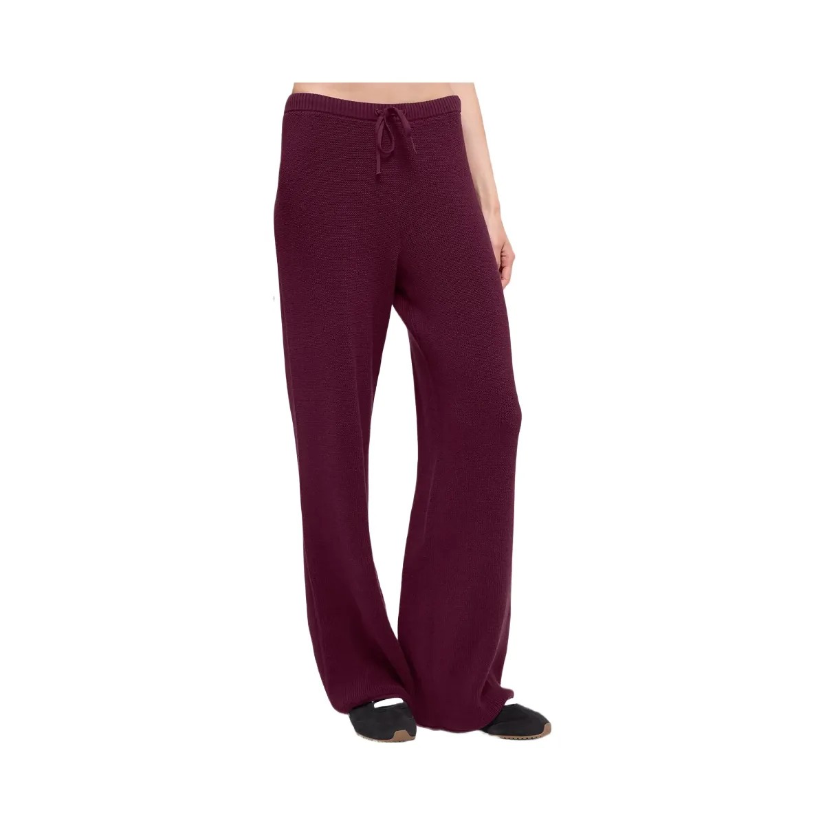 Alo Women's Supernatural Sweater Pant - Burgundy - HypeFly India View 3