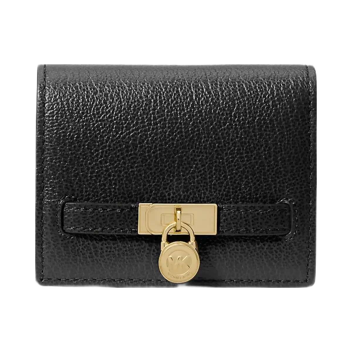 Michael Kors Hamilton Moderne Small Leather Wallet Black - HypeFly India View 1