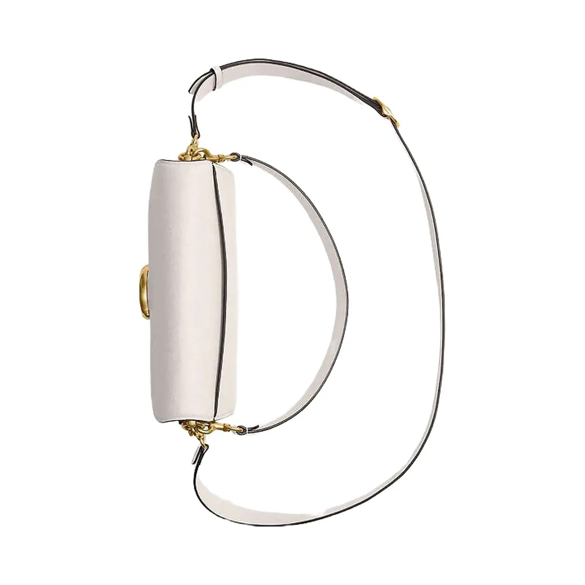 Coach Tabby Shoulder Bag 26 Polished Pebble Leather-Brass-Chalk - HypeFly India View 3