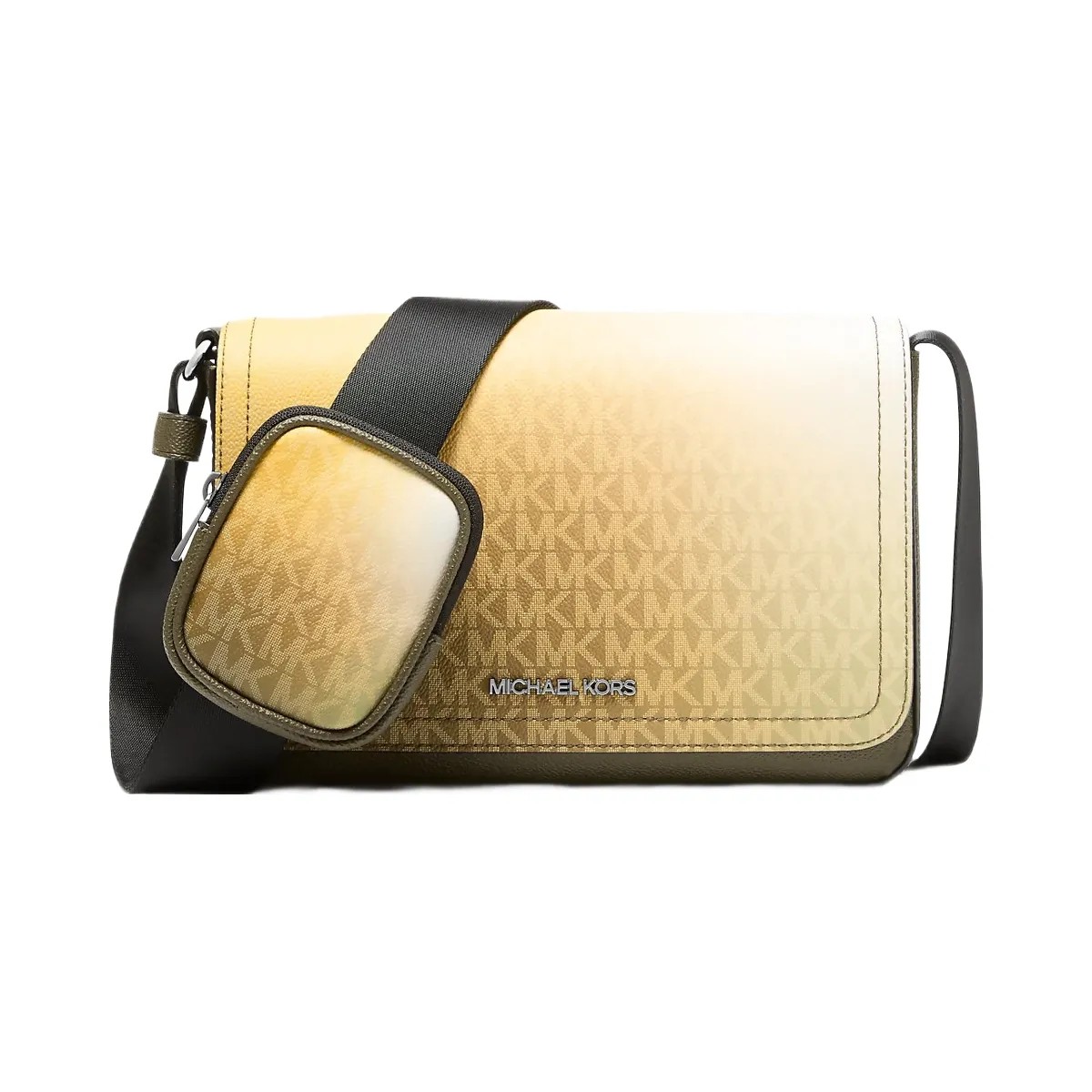 Michael Kors Cooper Small Ombre Signature Logo Crossbody Bag With Pouch Olive Combo - HypeFly India View 1