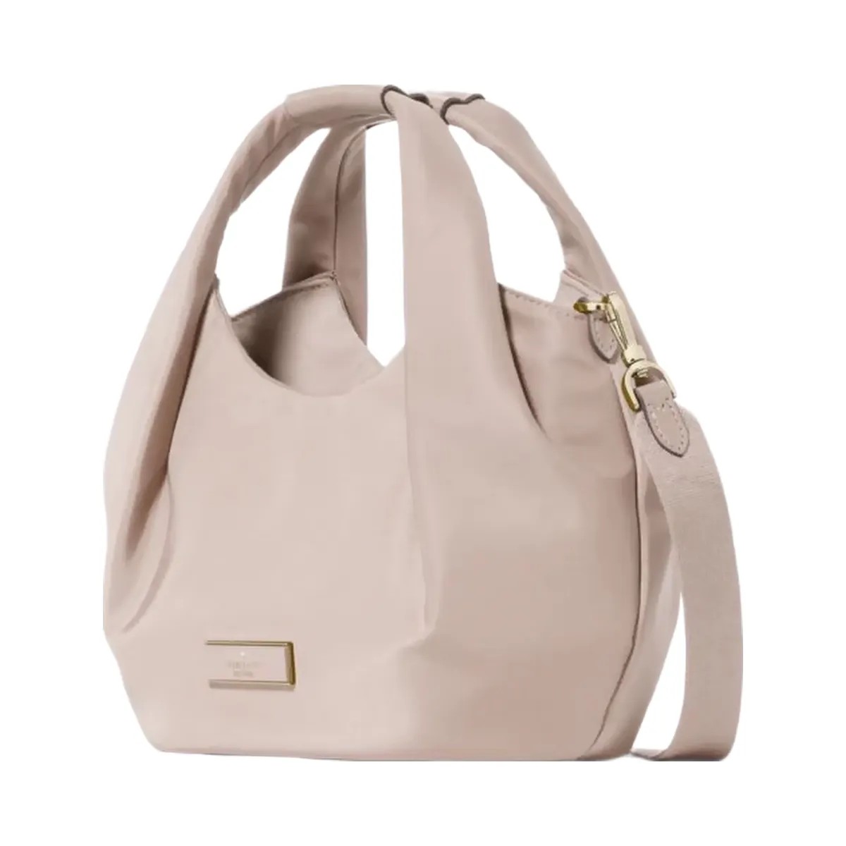 Kate Spade Carter Nylon Small Pleated Crossbody Cozy Grey - HypeFly India View 4