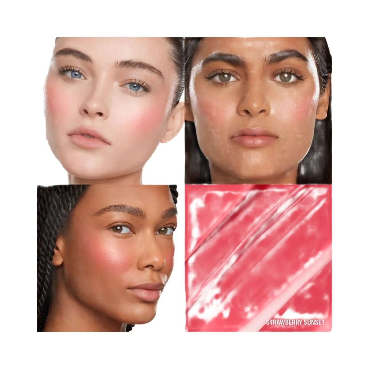 MAKEUP BY MARIO Soft Pop Plumping Cream Blush Veil - Strawberry Sunset - HypeFly India View 2