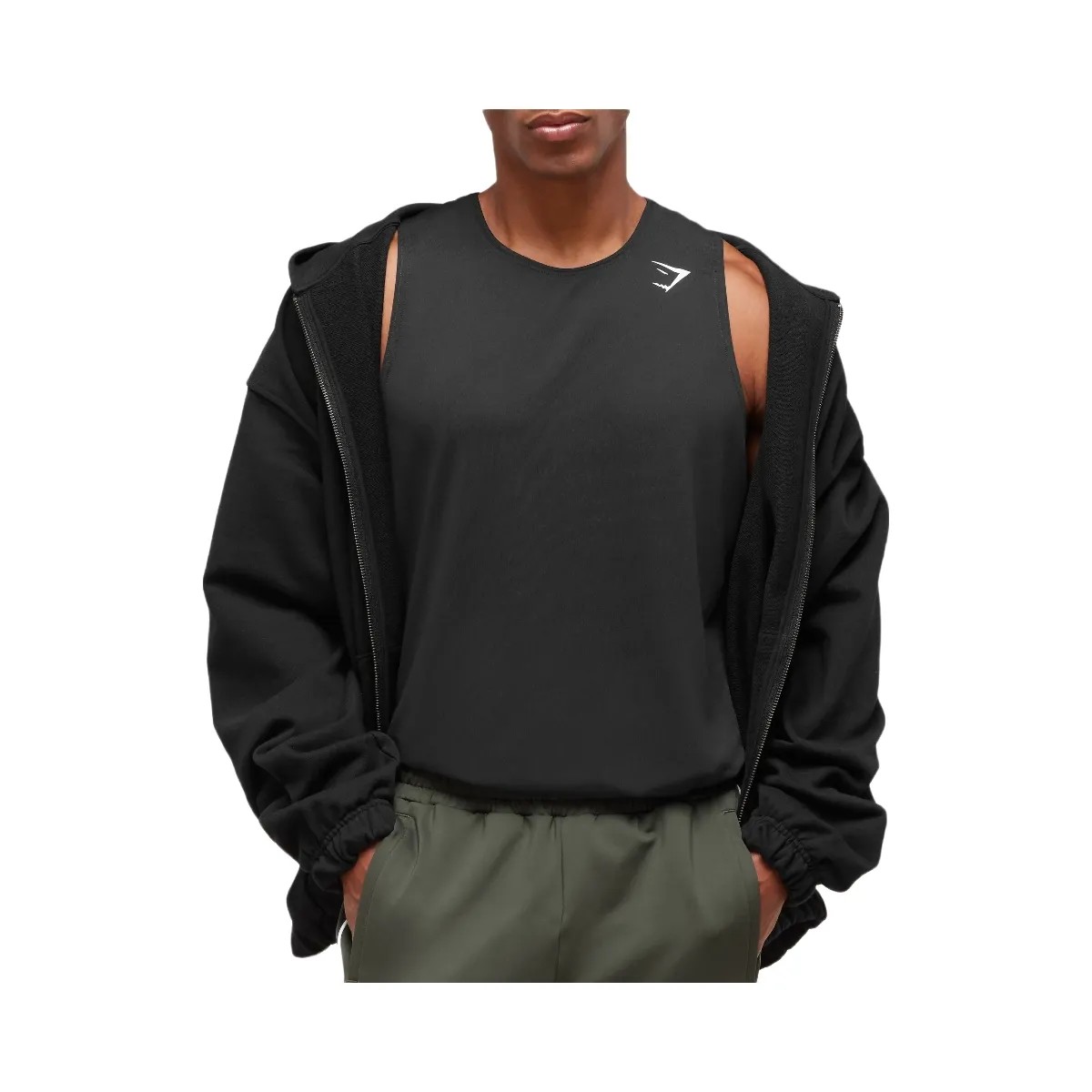 Gymshark Arrival Tank - Black - HypeFly India View 4
