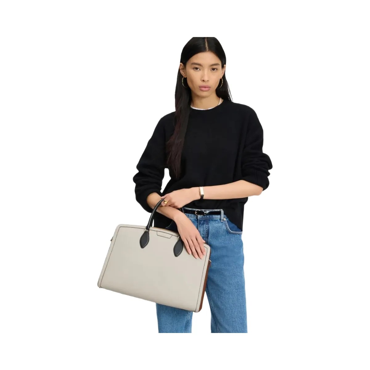 Kate Spade Hudson Colorblocked Commuter Laptop Bag Parchment Multi - HypeFly India View 2
