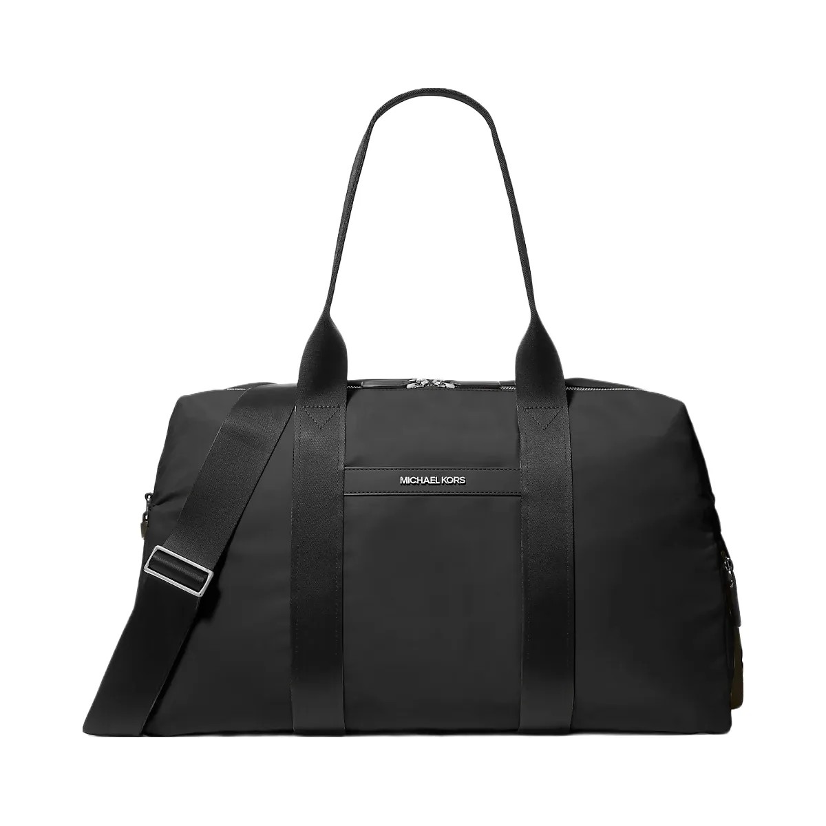 Michael Kors Lautner Large Nylon Weekender Bag Black - HypeFly India View 1