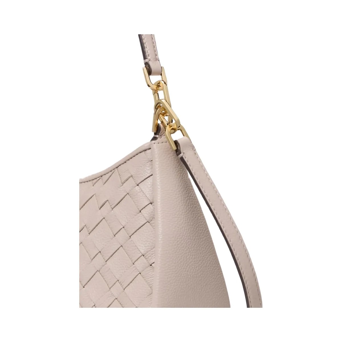 Kate Spade Kayla Woven Leather Small Convertible Shoulder Bag Cozy Grey - HypeFly India View 6