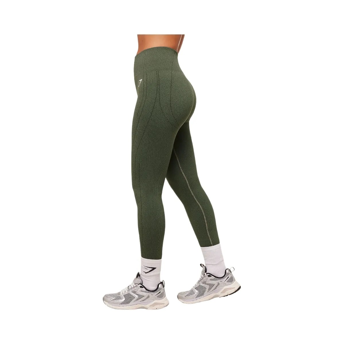 Gymshark VItal Warm Leggings - Base Green/Marl - HypeFly India View 2