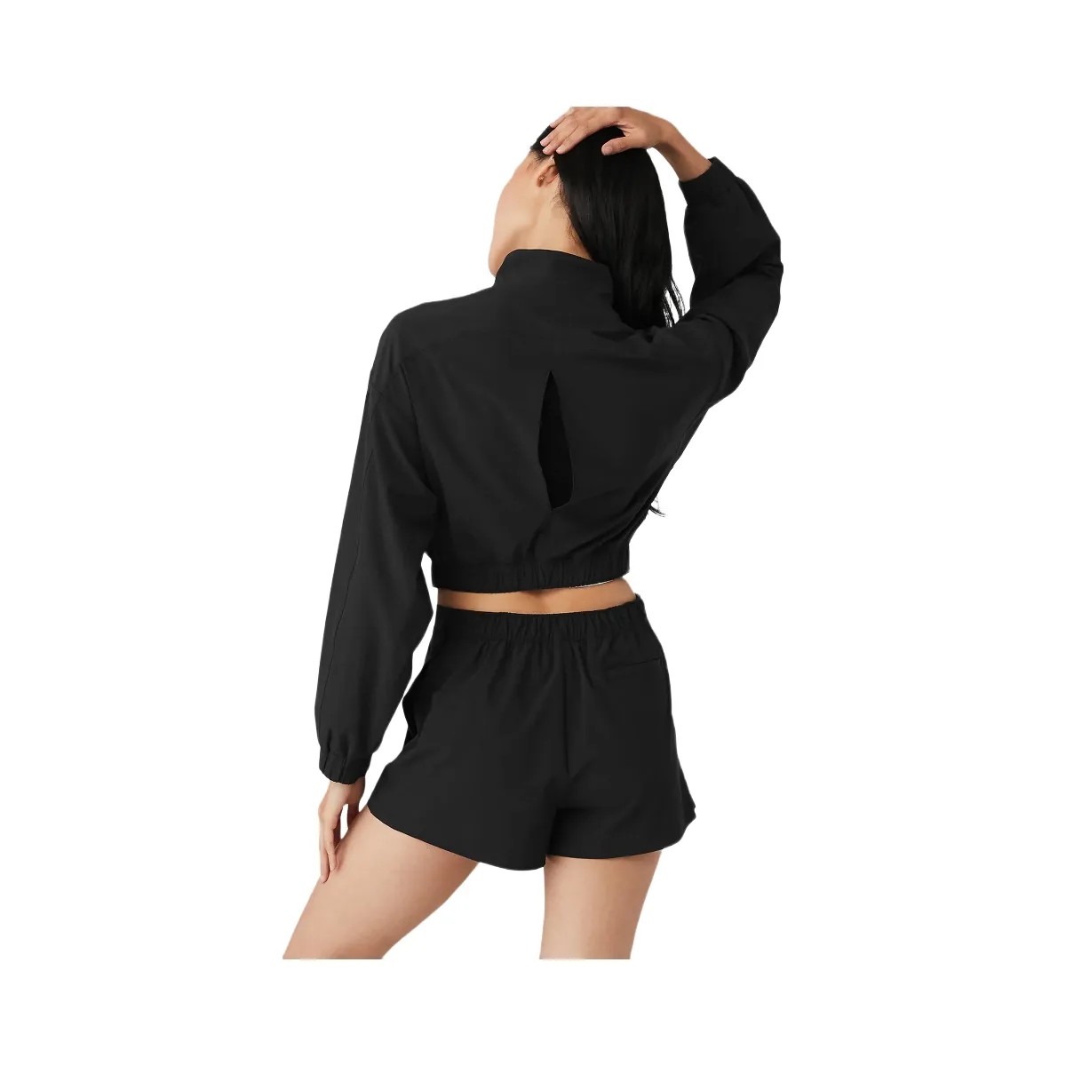 Alo Women's Clubhouse Jacket - Black - HypeFly India View 4