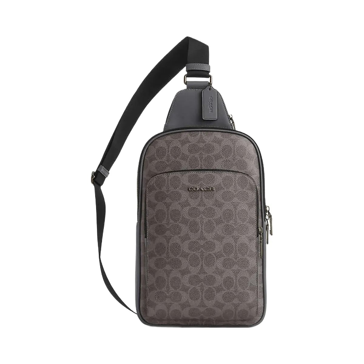 Coach Ethan Pack In Signature Canvas Signature Canvas-Qb-Grey-Charcoal - HypeFly India View 1
