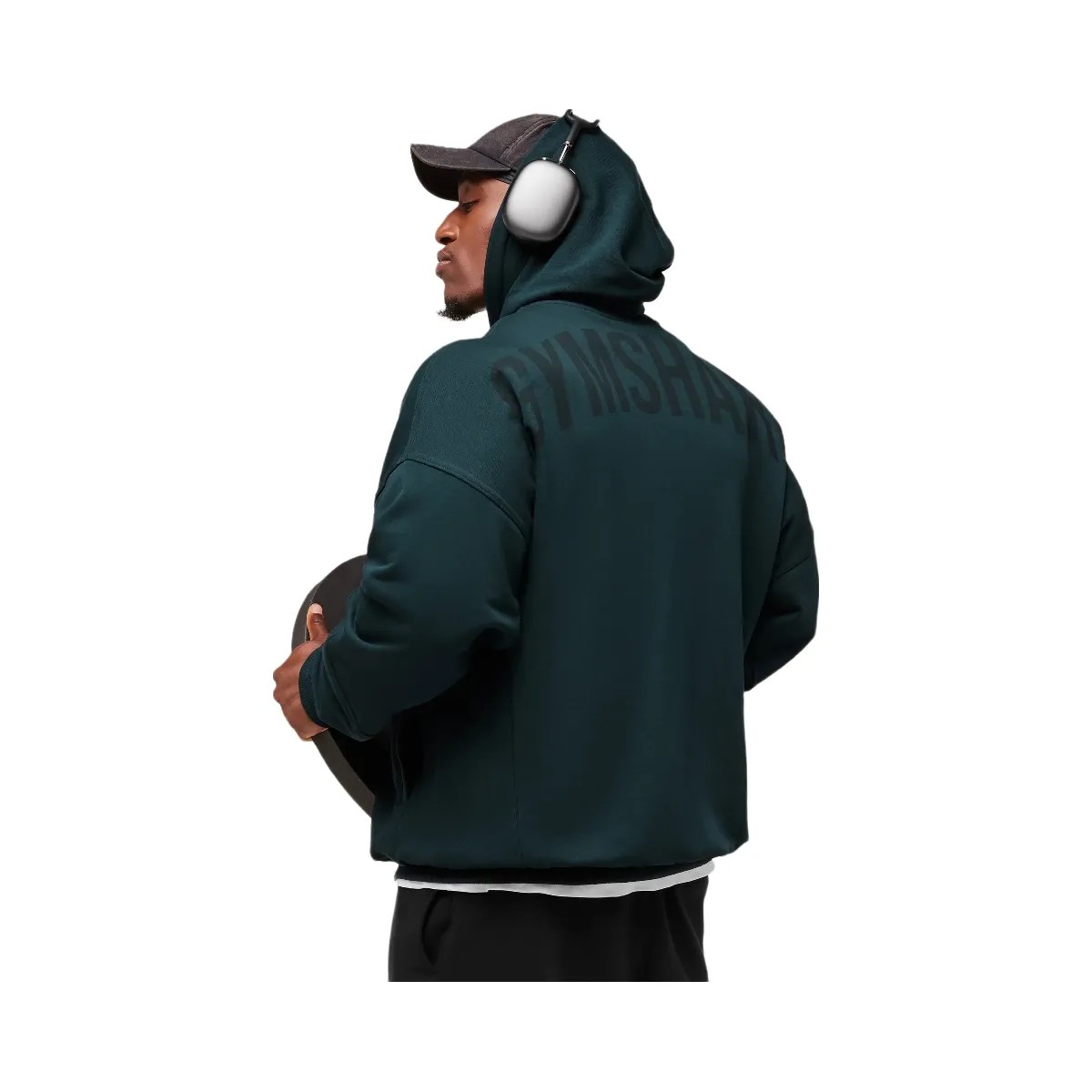 Gymshark Power Zip Up Hoodie - Deep Petrol Blue - HypeFly India View 3