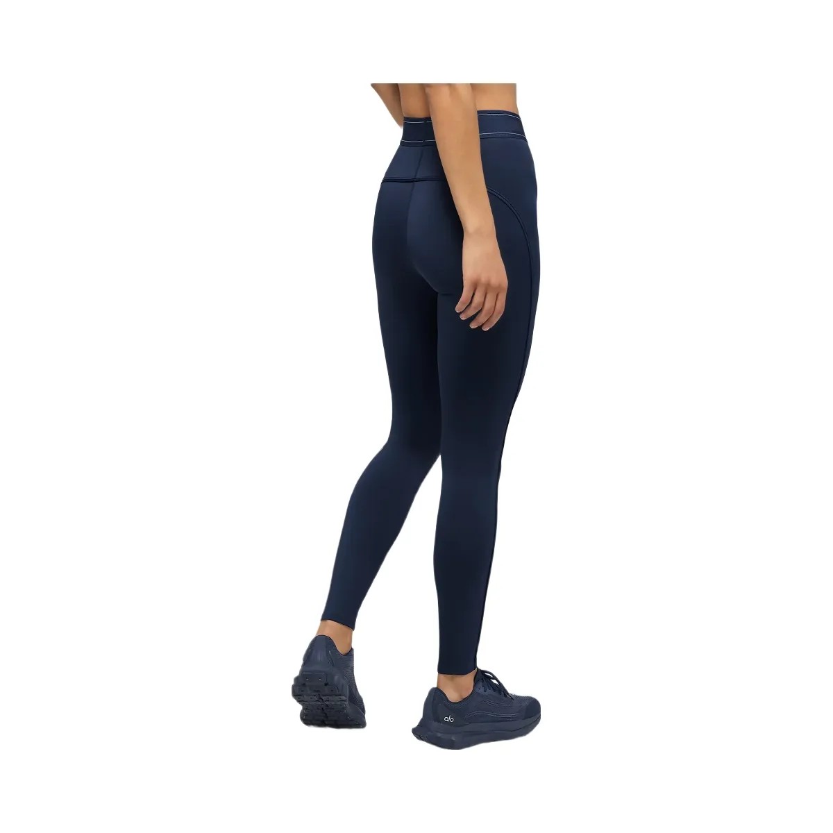 Alo Women's Airlift High-Waist Suit Up Legging - Navy/Navy - HypeFly India View 3