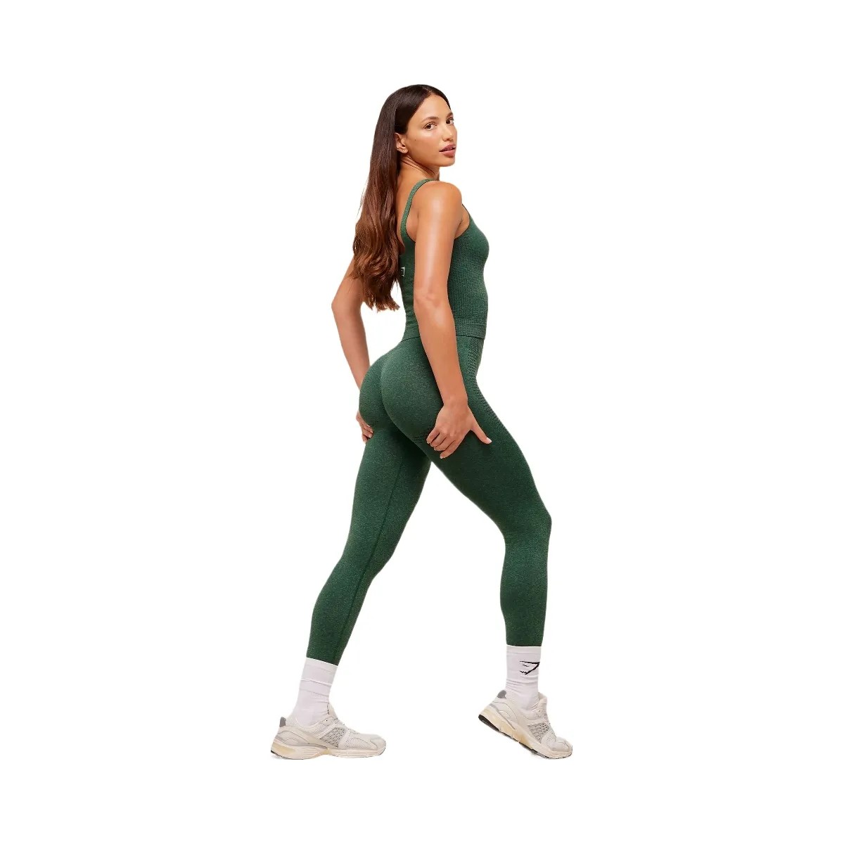 Gymshark Vital Soft Leggings - GS Lift Green/ Marl - HypeFly India View 5