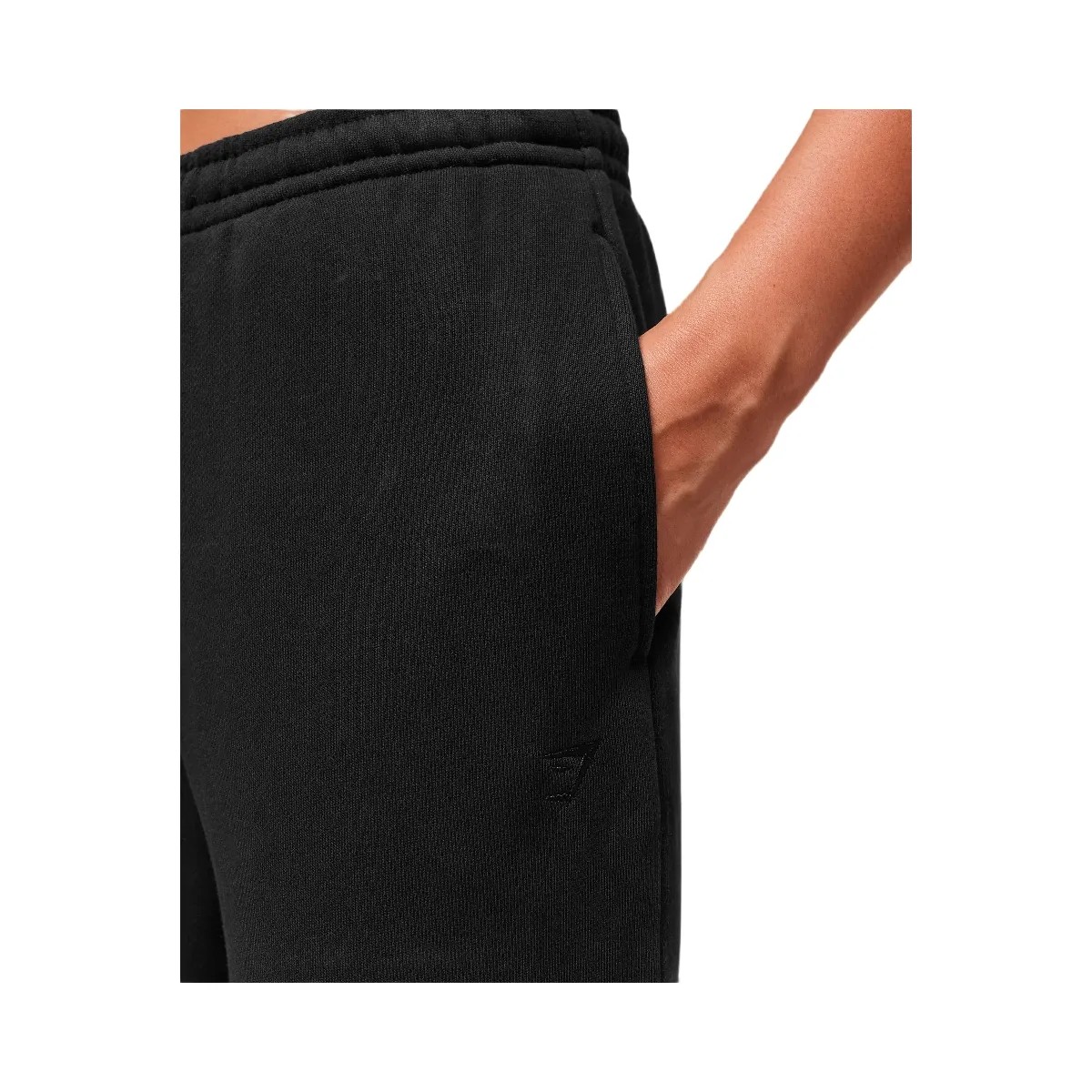 Gymshark Rest Day Sweats 2.0 Wide Leg Jogger - Black - HypeFly India View 5