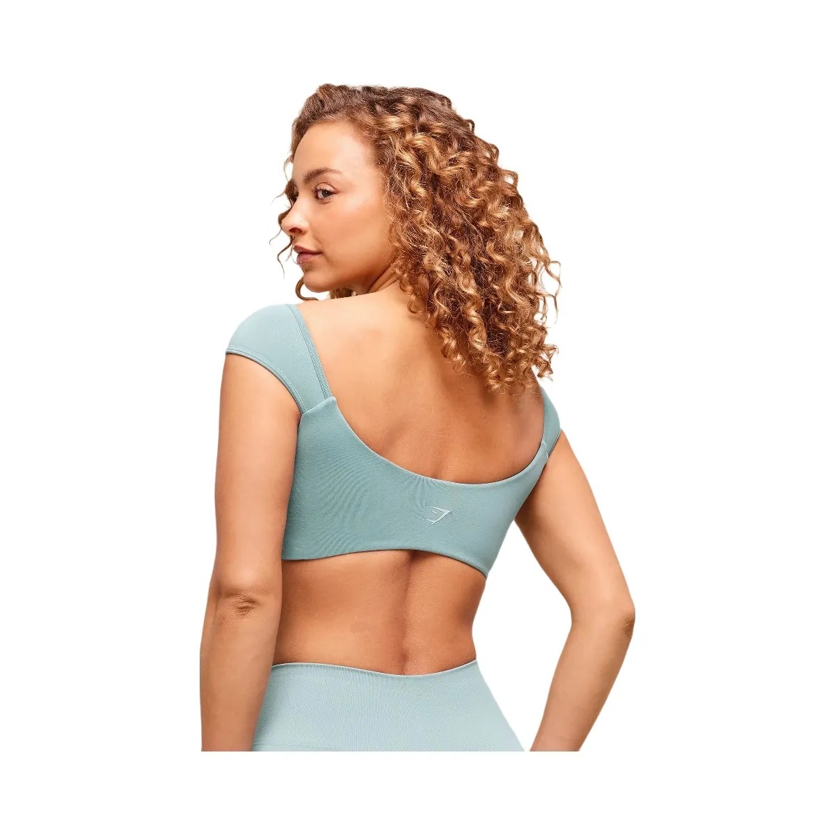 Gymshark Soft Sculpt Cap Sleeve Bralette - Rest Blue - HypeFly India View 2