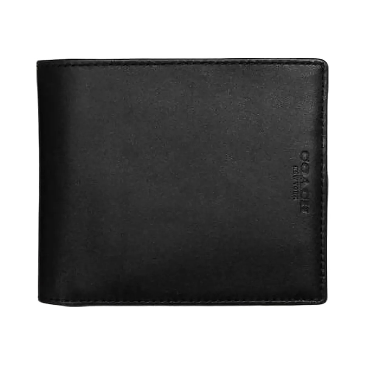 Coach Boxed 3 In 1 Wallet Gift Set Pebbled Leather-Black - HypeFly India View 2