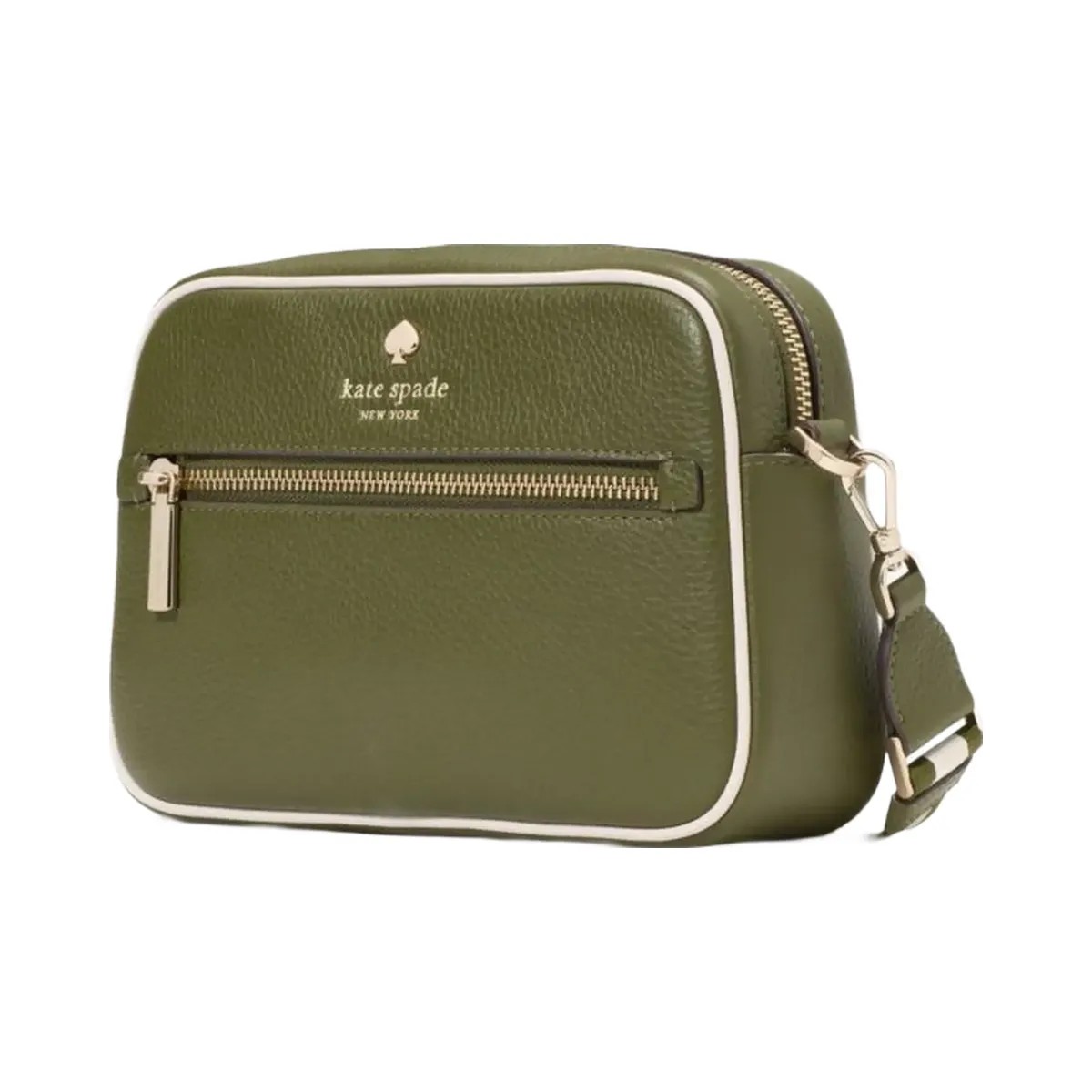 Kate Spade Emma Colorblock Pebbled Leather Large Crossbody Enchanted Green Multi - HypeFly India View 2