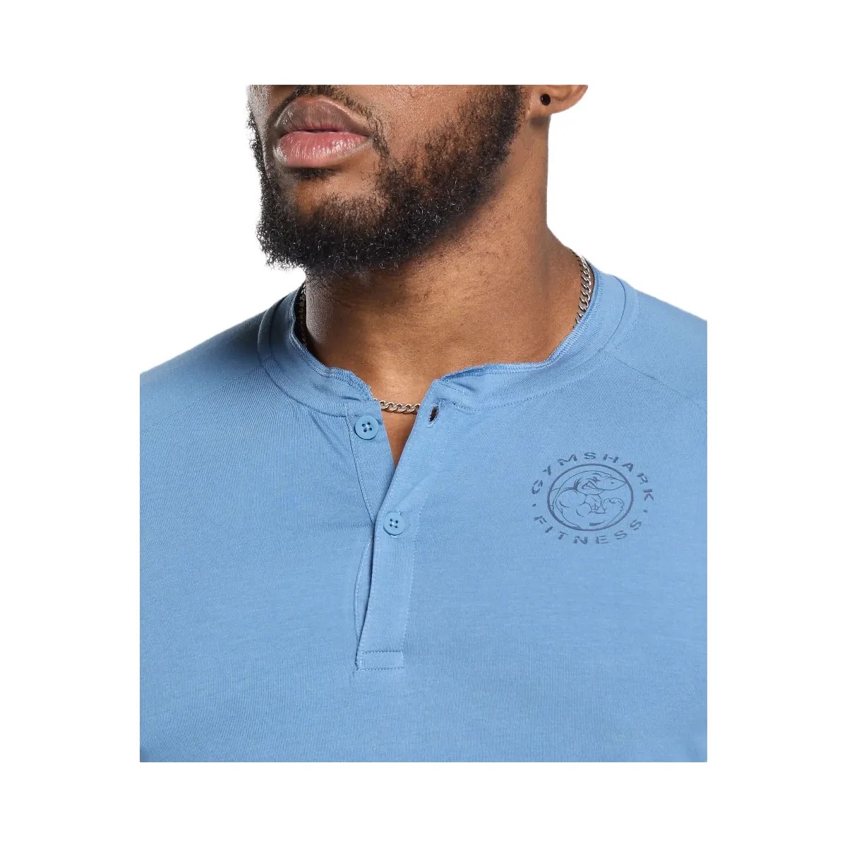 Gymshark Legacy Henley - Classic Blue - HypeFly India View 6