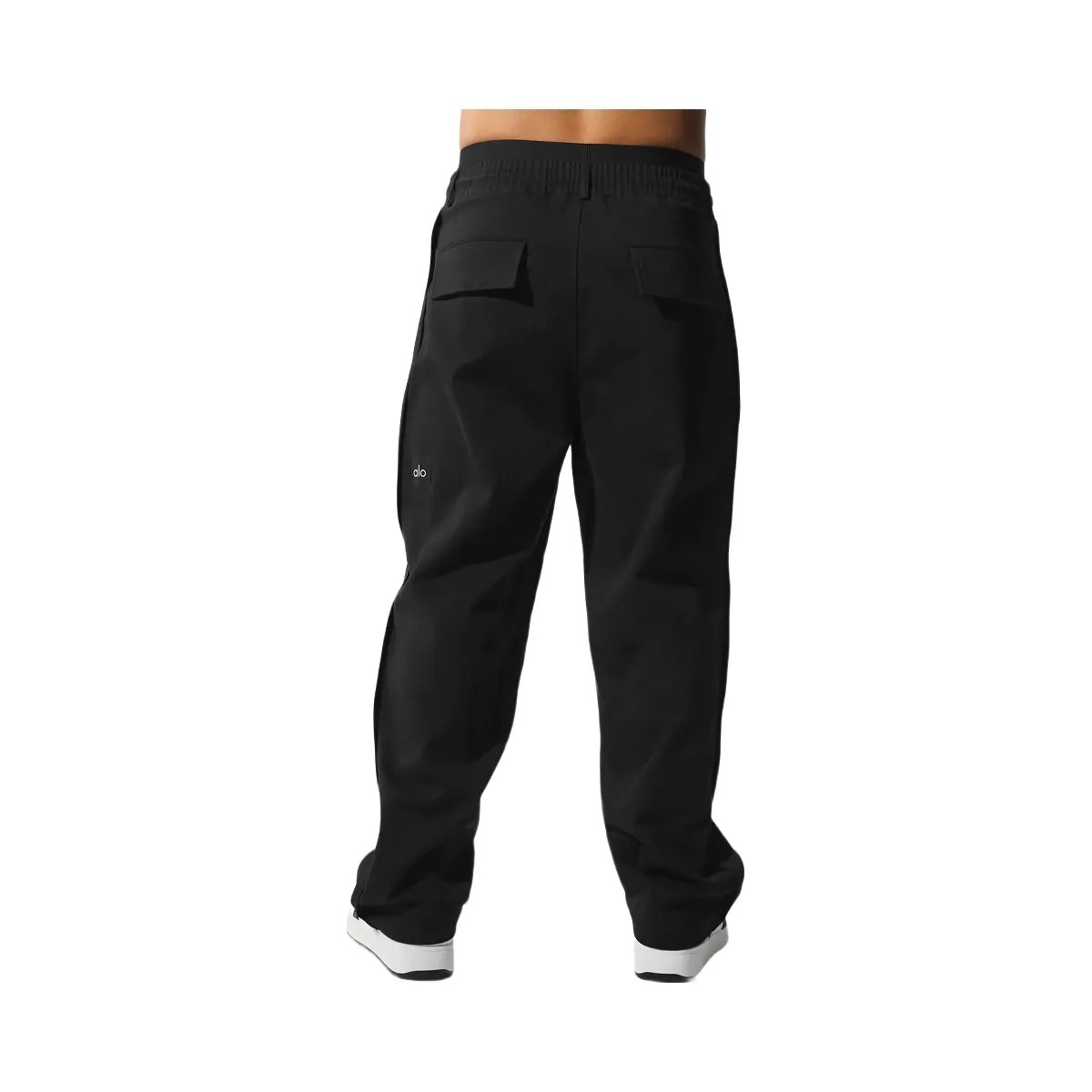 Alo Men's Edition Sueded Straight Leg Pant - Black - HypeFly India View 4