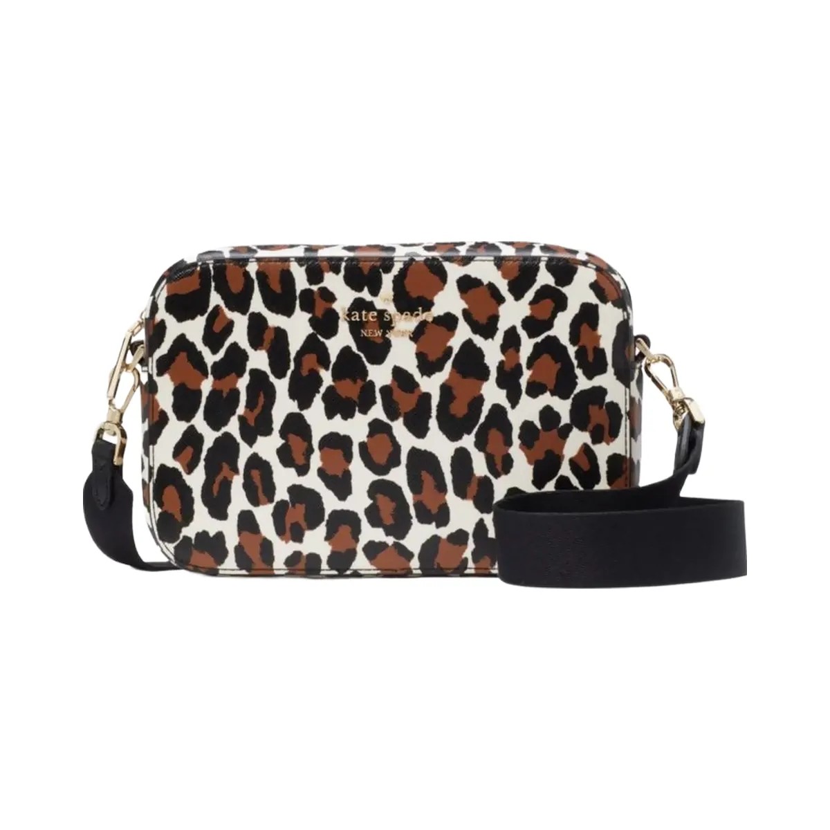 Kate Spade Madison Spotted Leopard Mini Camera Bag Cream Multi - HypeFly India View 1