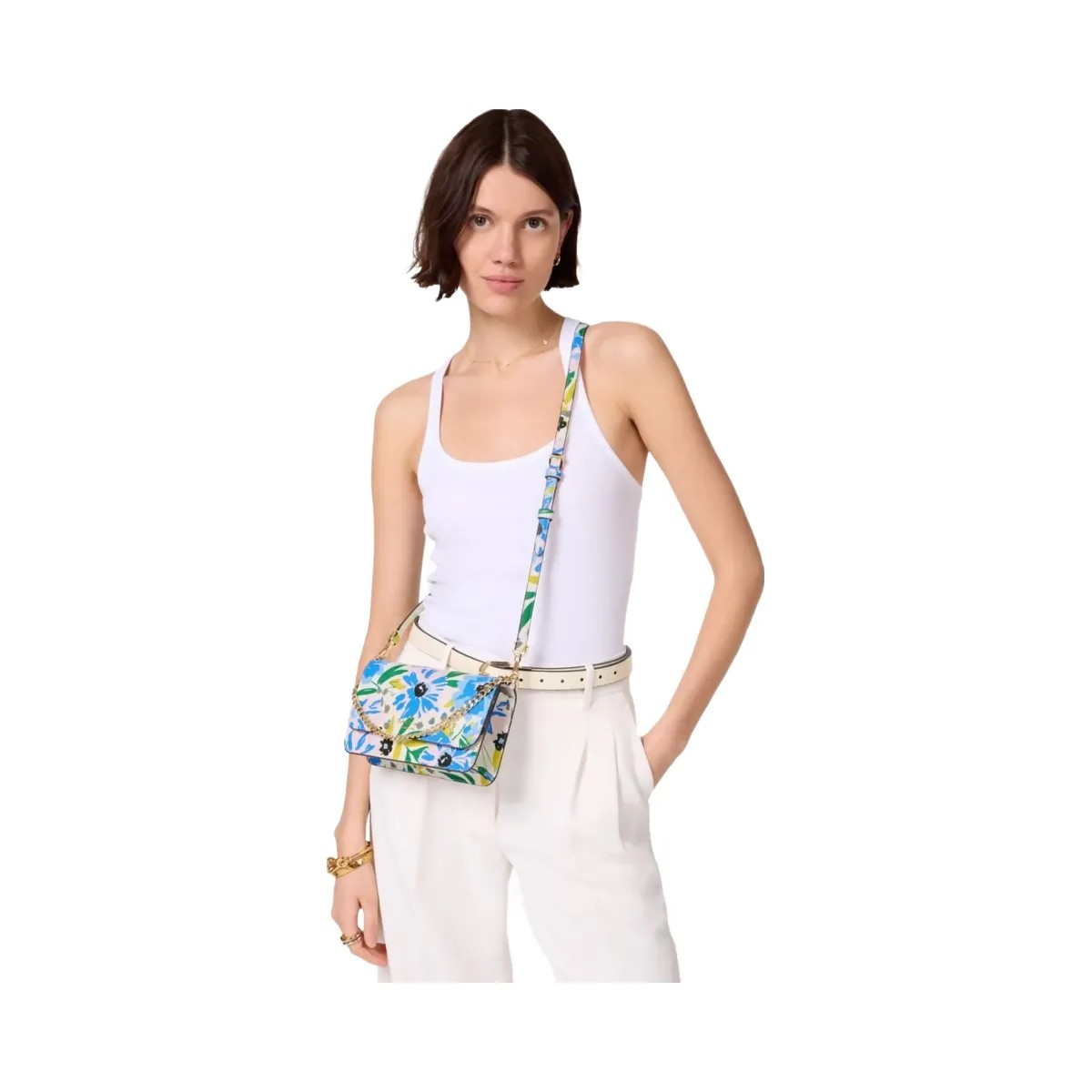 Kate Spade Madison Floral Willow Mini Crossbody Cream Multi - HypeFly India View 2