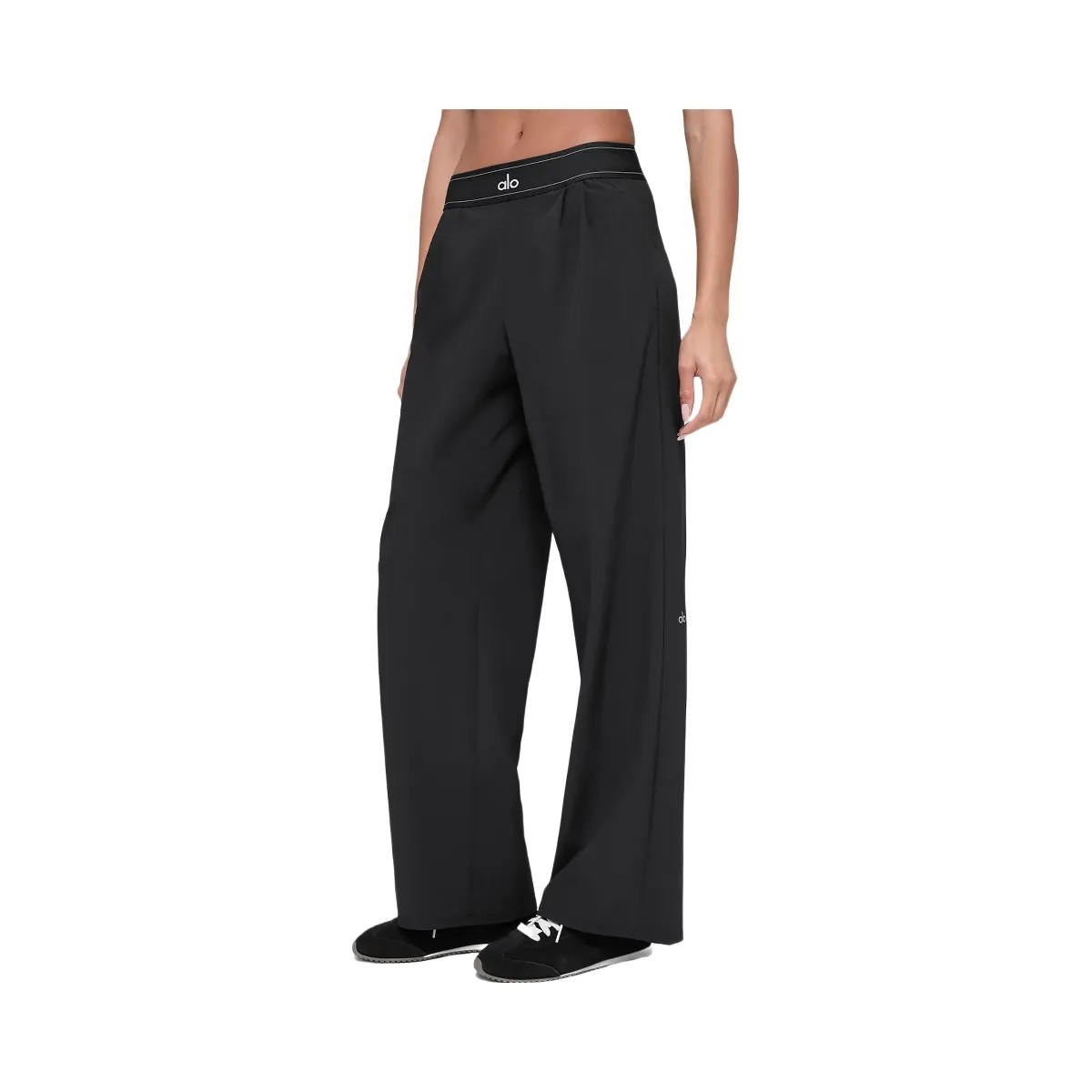 Alo Women's Suit Up Trouser (Long) - Black - HypeFly India View 1