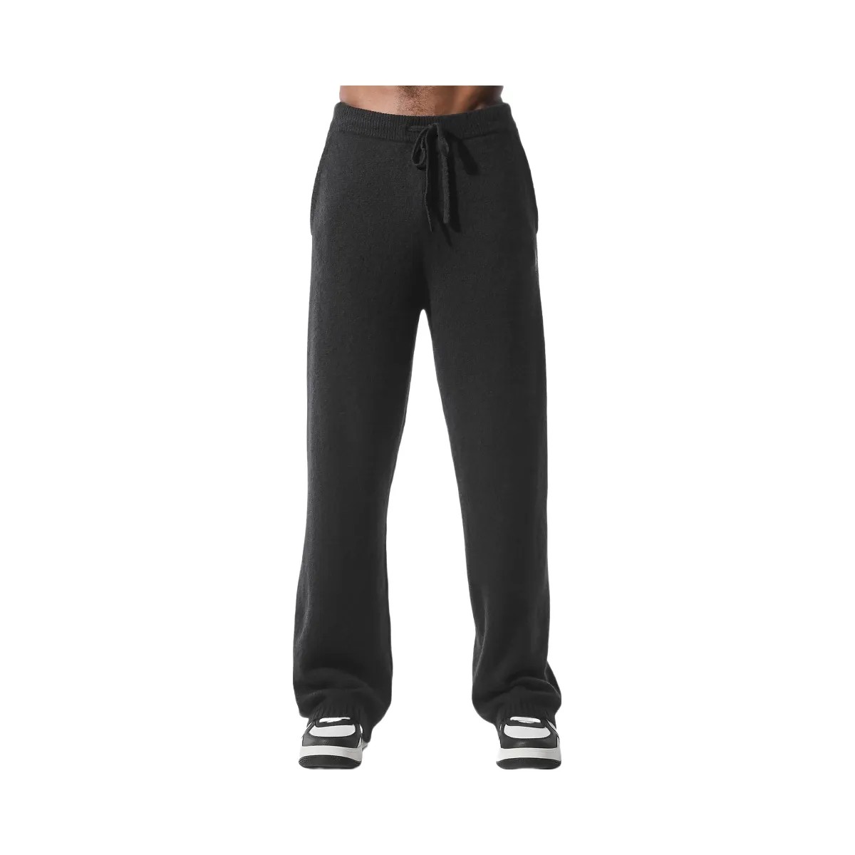 Alo Men's Wool Cashmere New Class Sweatpant - Black - HypeFly India View 1