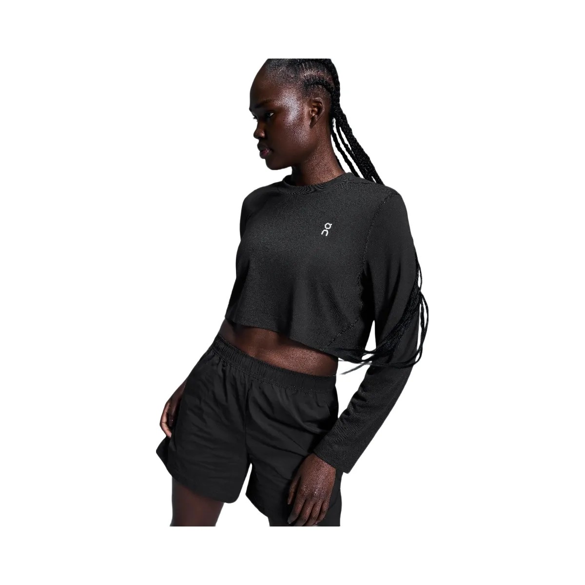 On Active Long-T Crop Black - HypeFly India View 6