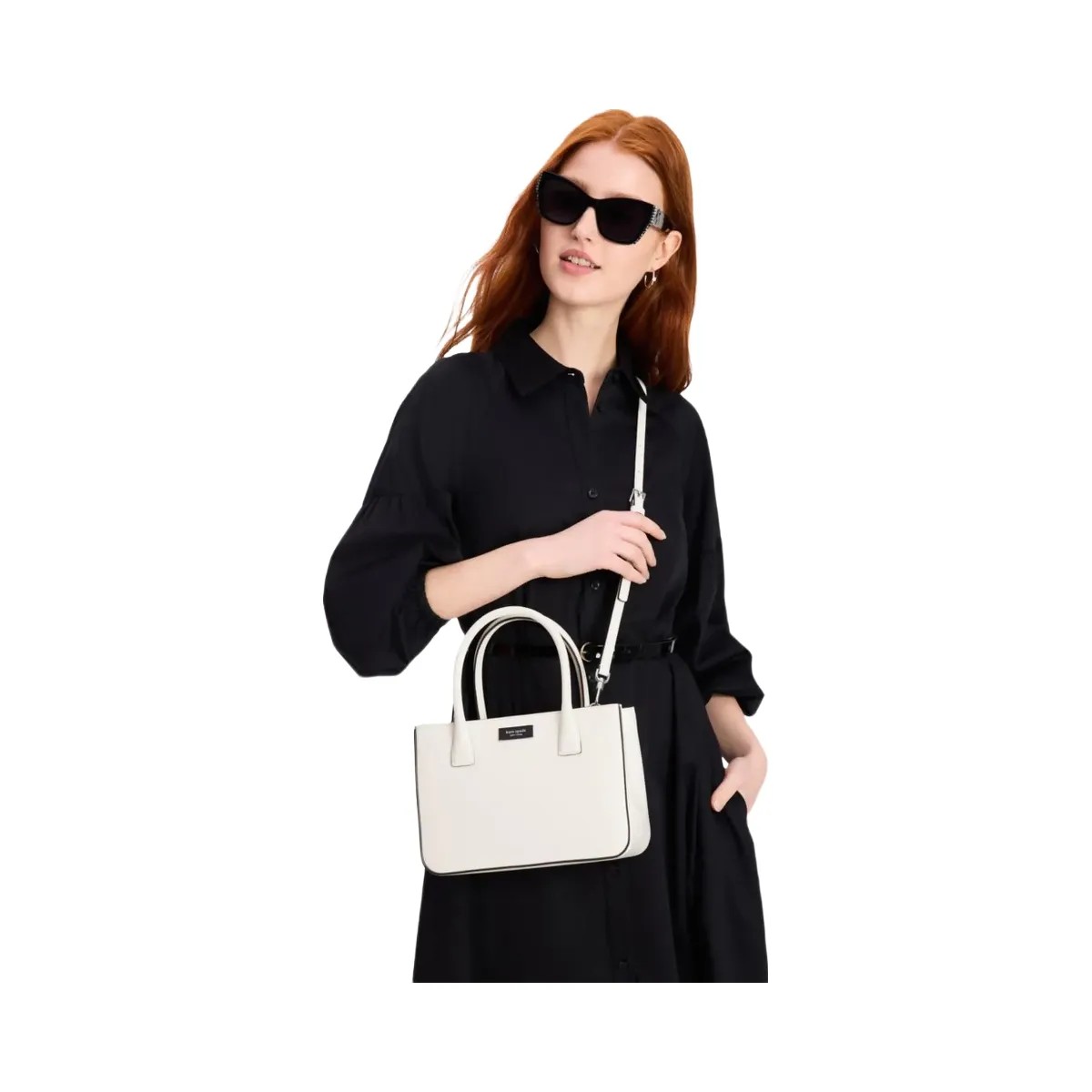 Kate Spade Sam Icon Square Tote Parchment - HypeFly India View 3