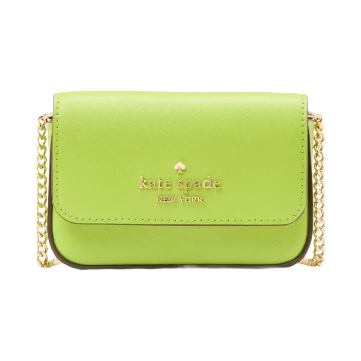 Kate Spade Madison Card Case Crossbody Grasshopper Green - HypeFly India View 1