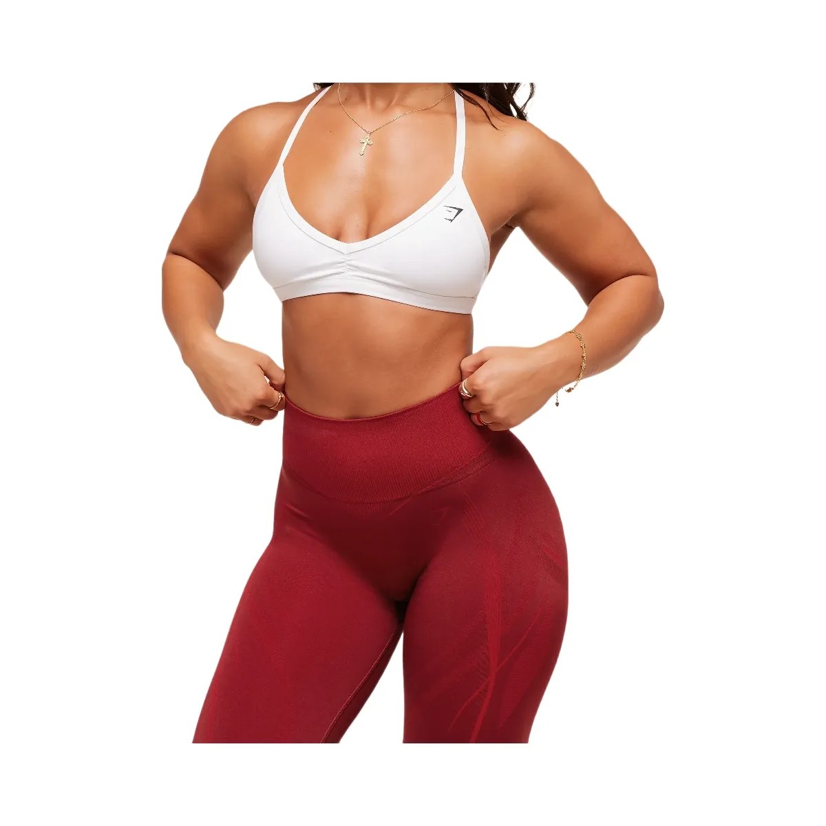 Gymshark x Analis Seamless Leggings - Reps Red/Carmine Red - HypeFly India View 1