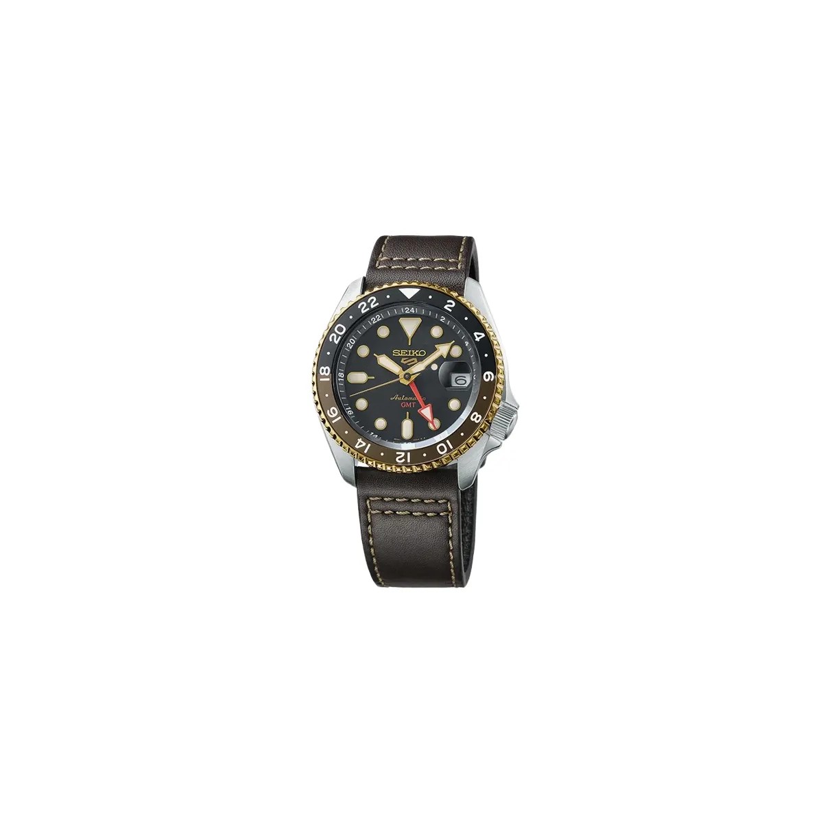 Seiko 5 Sports SKX GMT in Mocha - SSK036K1 Men's - HypeFly India View 1