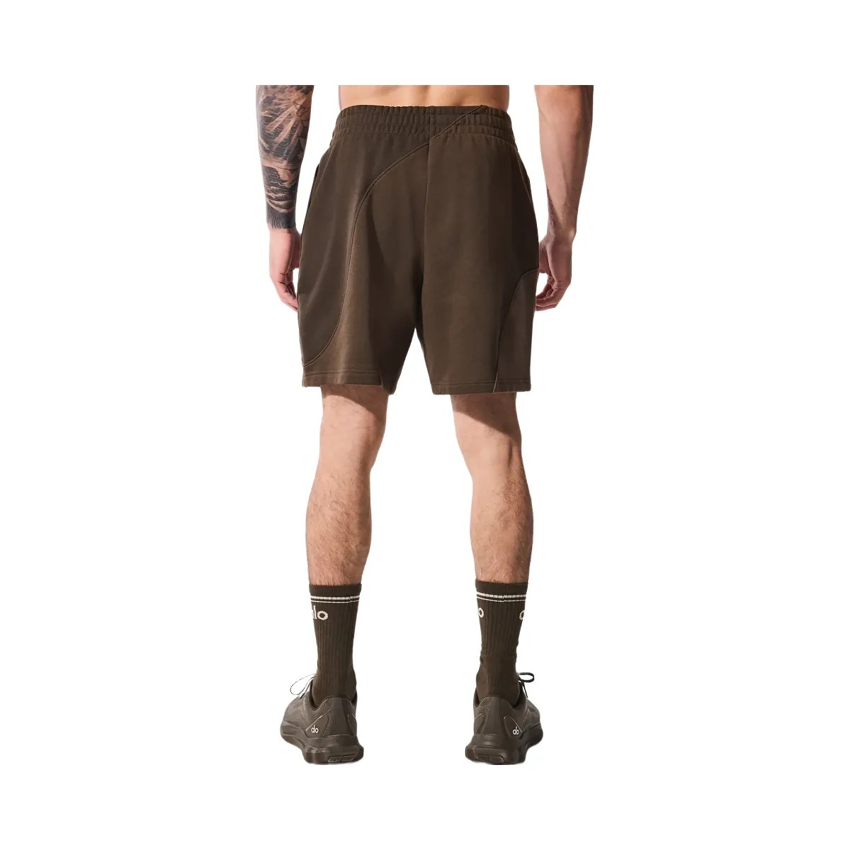 Alo Men's 7" Make Waves Short - Espresso Tonal - HypeFly India View 4