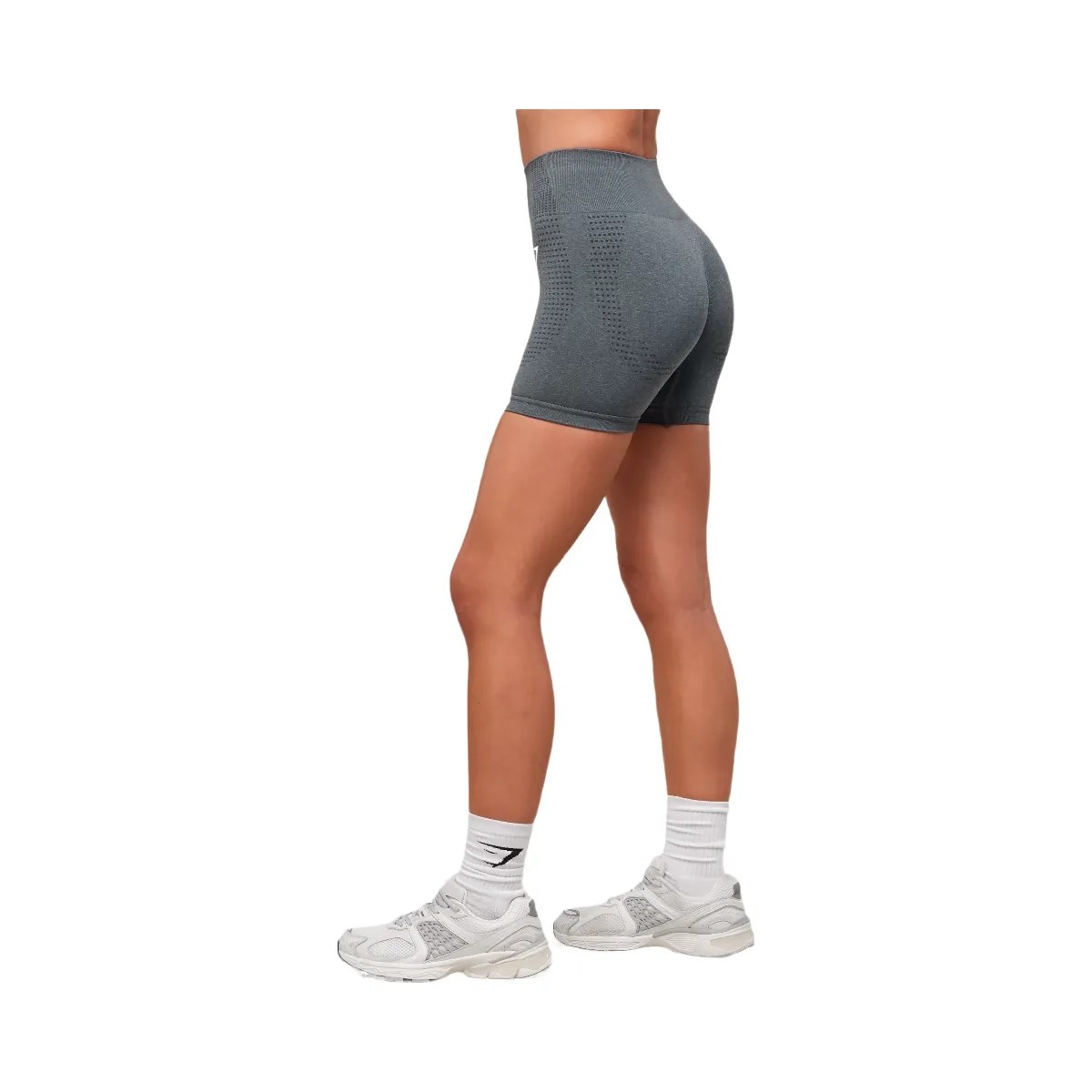 Gymshark Vital Soft Short - Strong Grey/Marl - HypeFly India View 3