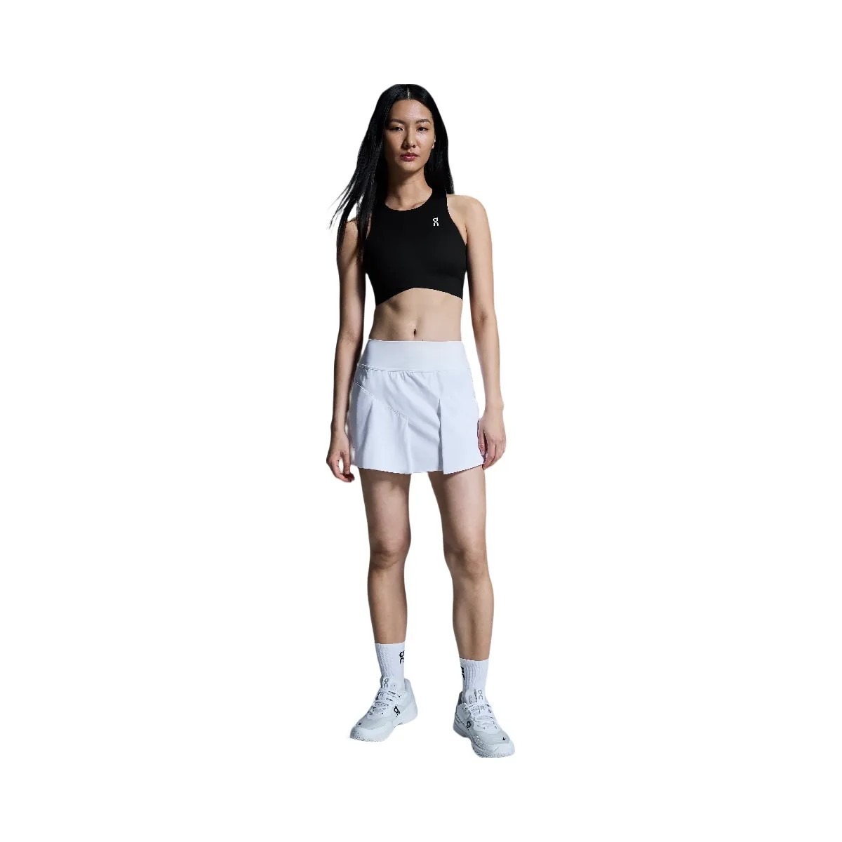 On Court Crop Top Black  - HypeFly India View 2