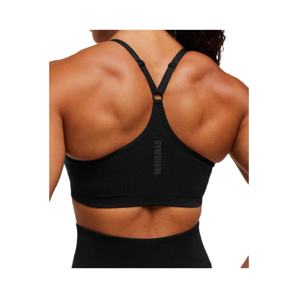 Gymshark Activate Seamless Bralette - Black - HypeFly India View 5