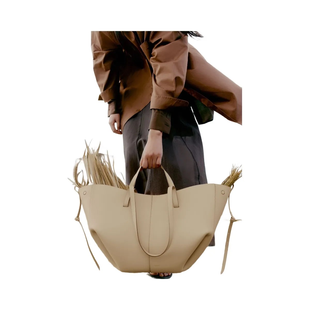 Polene Cyme Textured Sand - HypeFly India View 4
