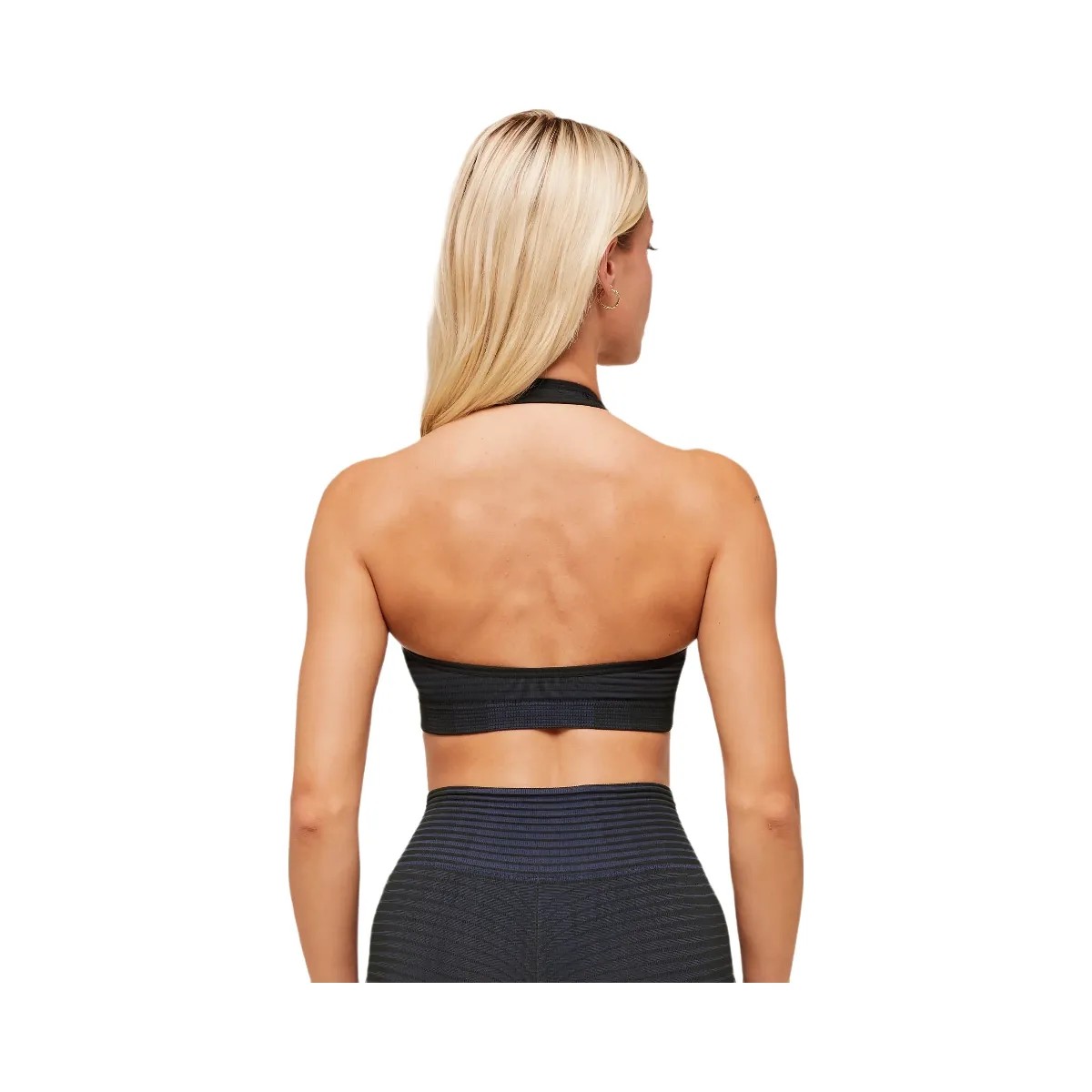 Gymshark Sport Seamless Sports Bra - Heavy Blue/Black - HypeFly India View 2