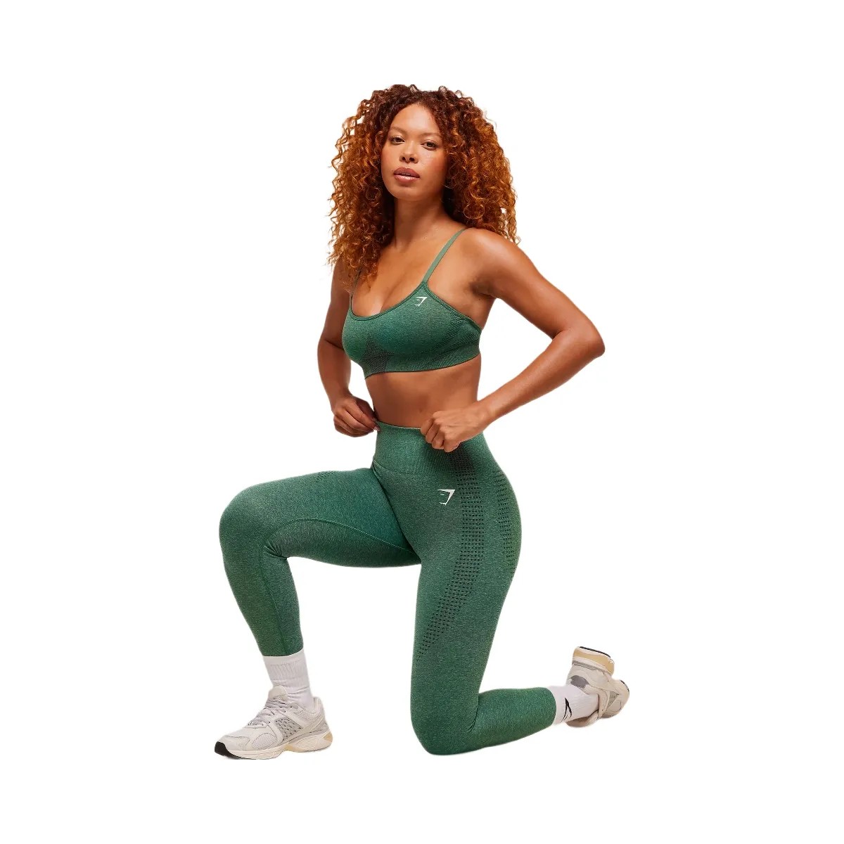Gymshark Vital Sports Bra - GS Lift Green/ Marl - HypeFly India View 6