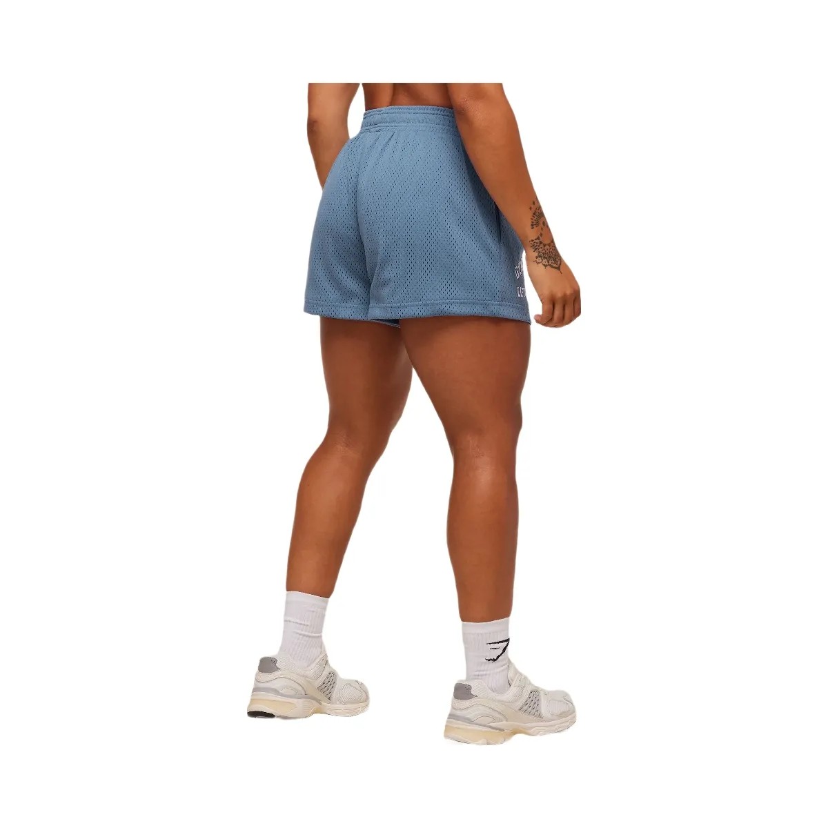 Gymshark Lifting Club Mesh Shorts - Worn Blue - HypeFly India View 3