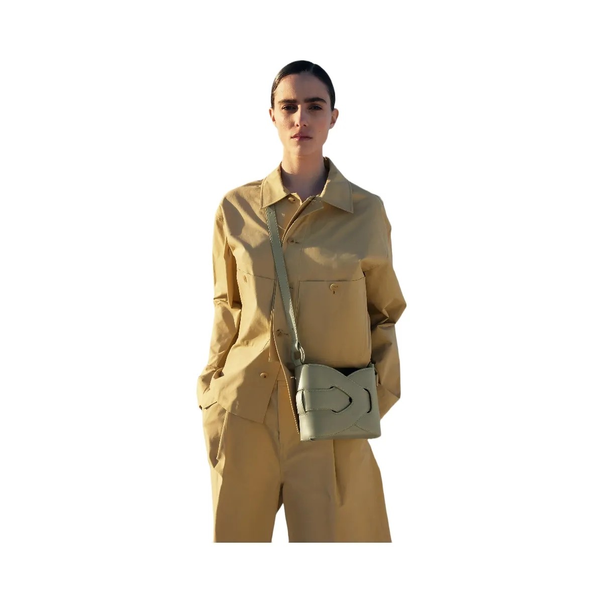 Polene Nodde Smooth Olive - HypeFly India View 7