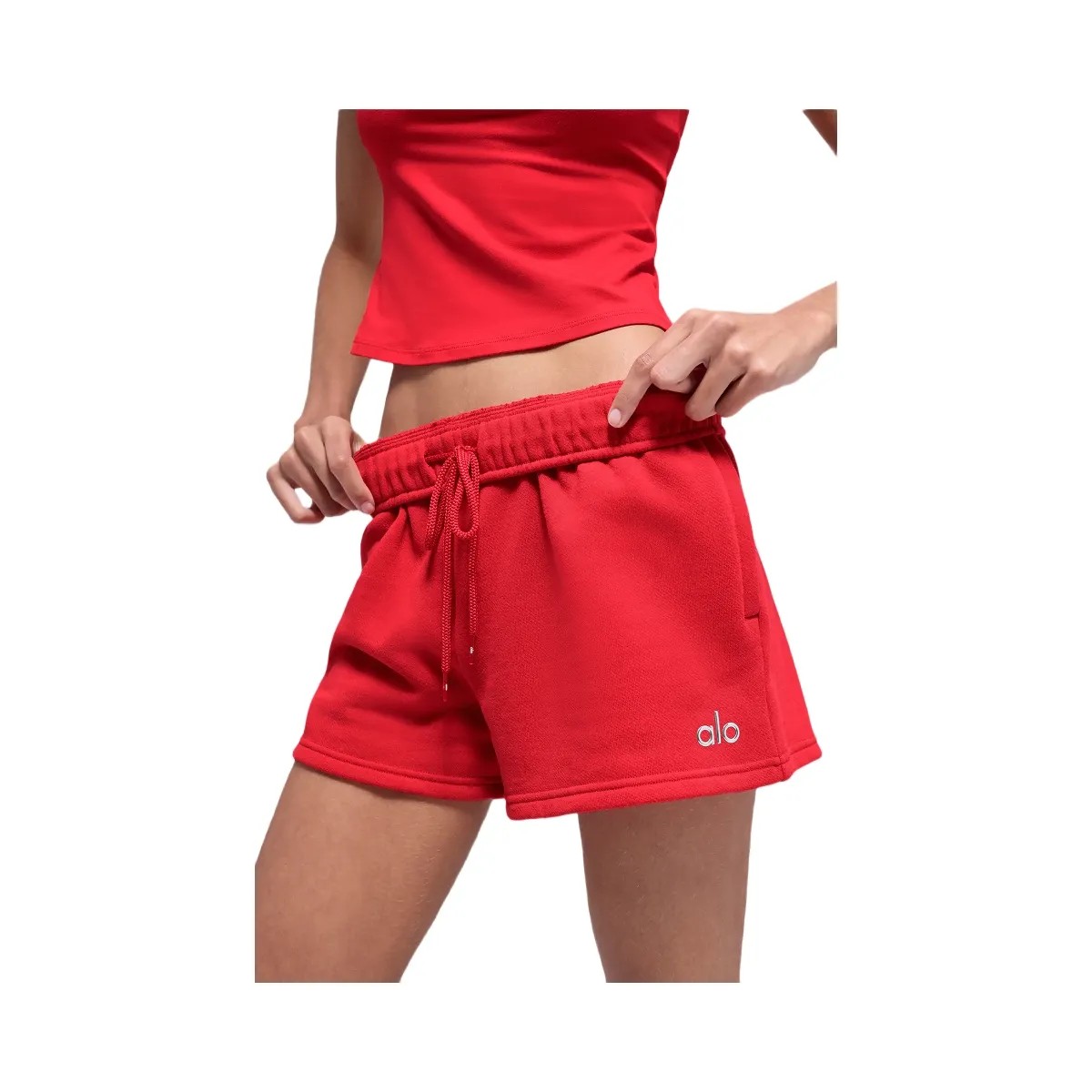 Alo Women's Accolade Short - Bright Red - HypeFly India View 2