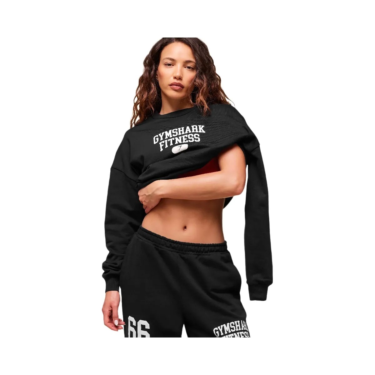 Gymshark Campus Graphic Pullover - Black - HypeFly India View 3