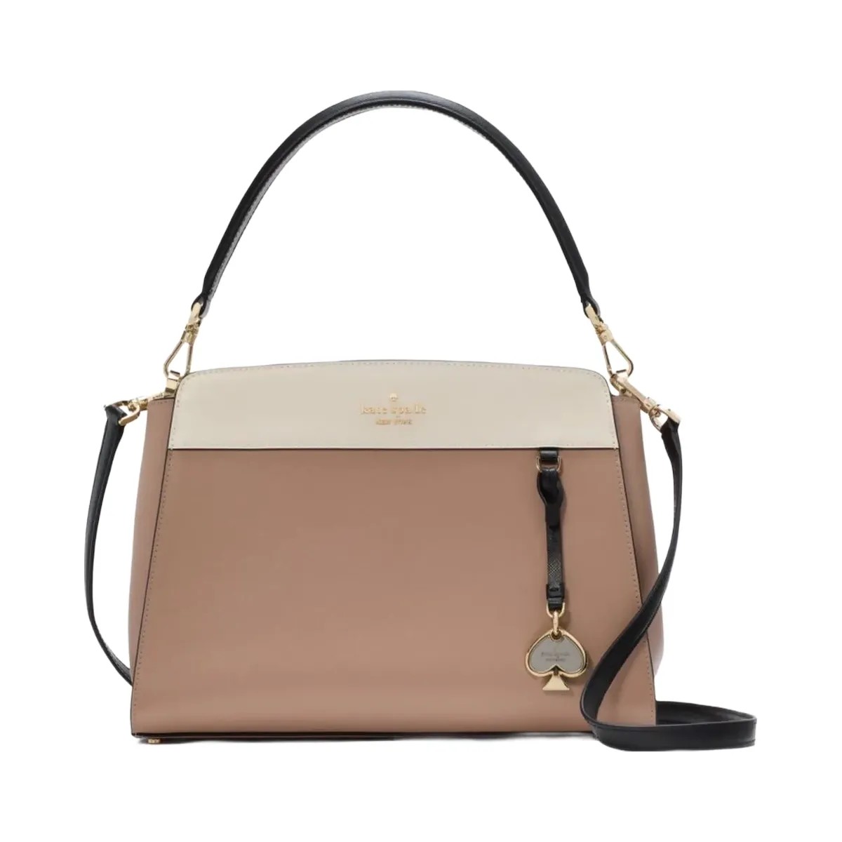 Kate Spade Madison Medium Top Handle Satchel Toasted Hazelnut Multi - HypeFly India View 1