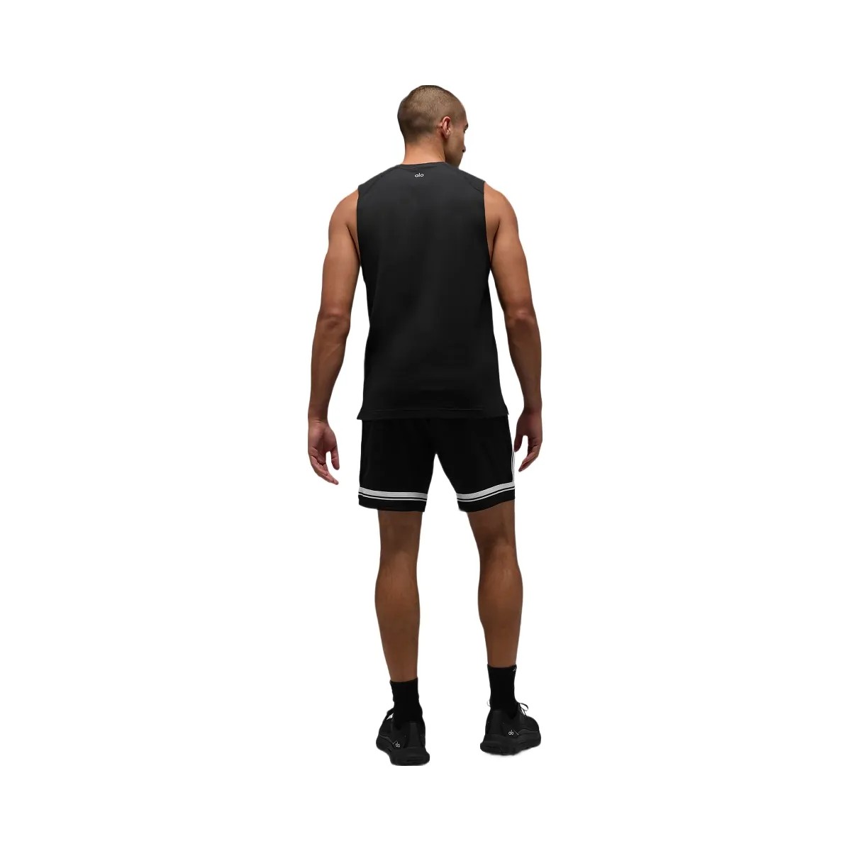 Alo Men's ALO Vapor Muscle Tank - Black - HypeFly India View 3