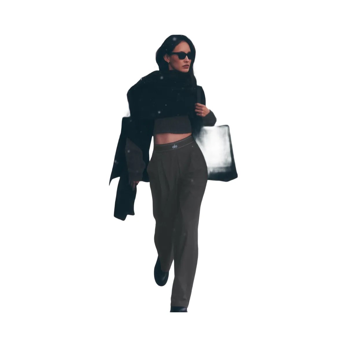 Alo Women's Suit Up Trouser (Regular) - Anthracite - HypeFly India View 6
