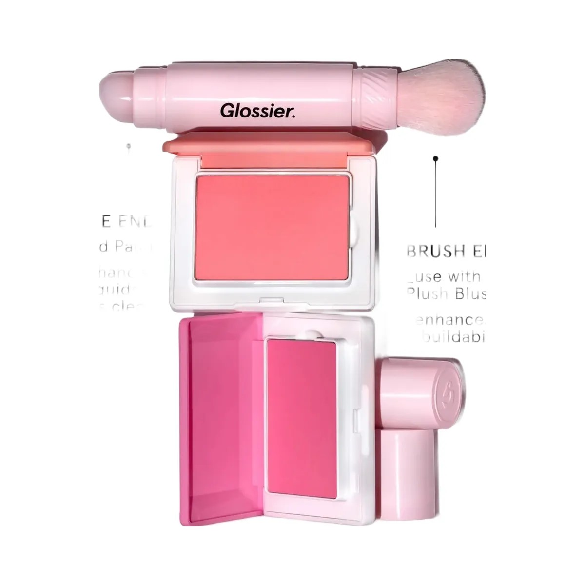Glossier Cloud Paint Dual-Ended Cheek Blush Brush - HypeFly India View 2