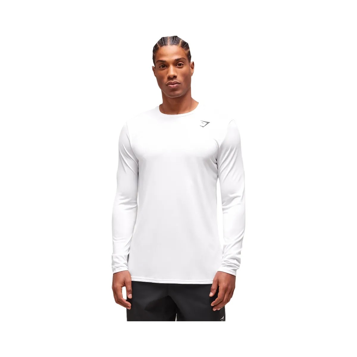 Gymshark Arrival Long Sleeve T-Shirt - White - HypeFly India View 3