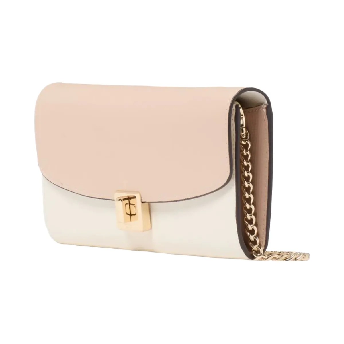 Kate Spade Phoebe Turnlock Wallet on chain Toasted Hazelnut Multi - HypeFly India View 3