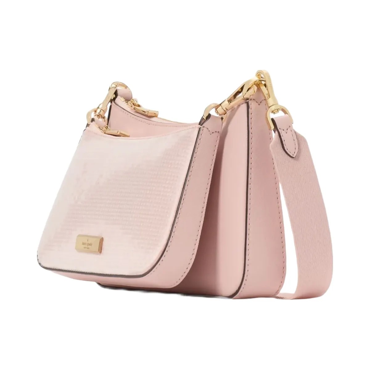 Kate Spade Duet Satin Sequin Crossbody Rose Smoke - HypeFly India View 3