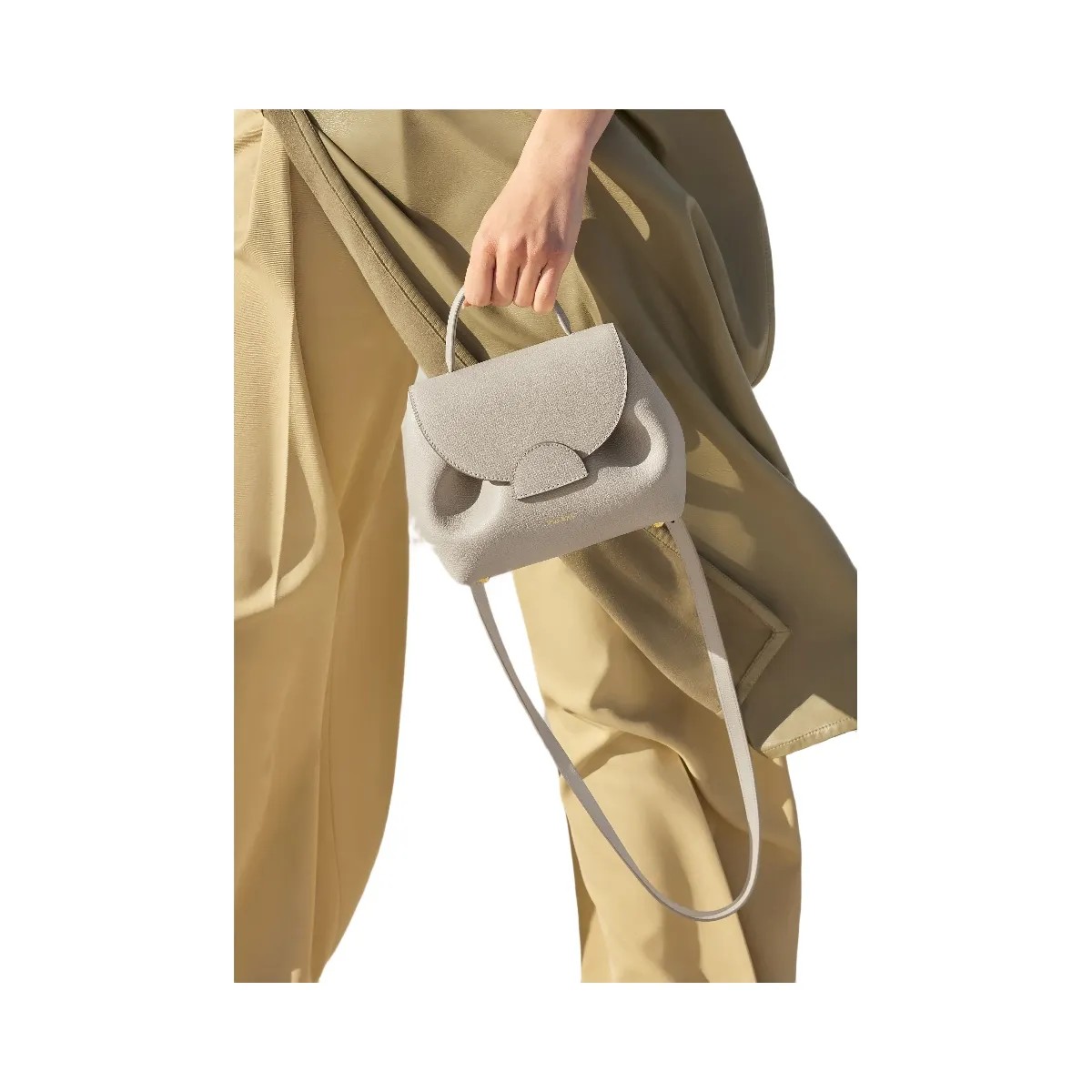 Polene Numero Un Nano Textured Chalk - HypeFly India View 6